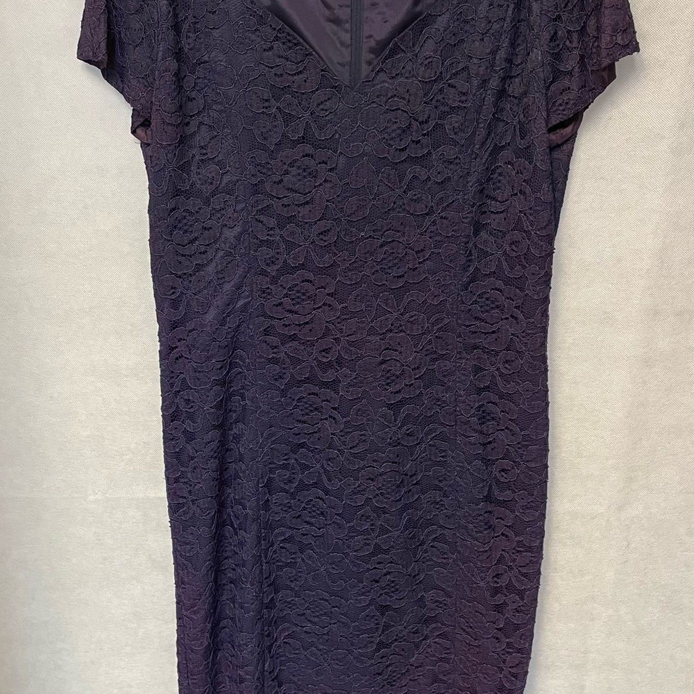 Navy blue short lace dress super cute size 10